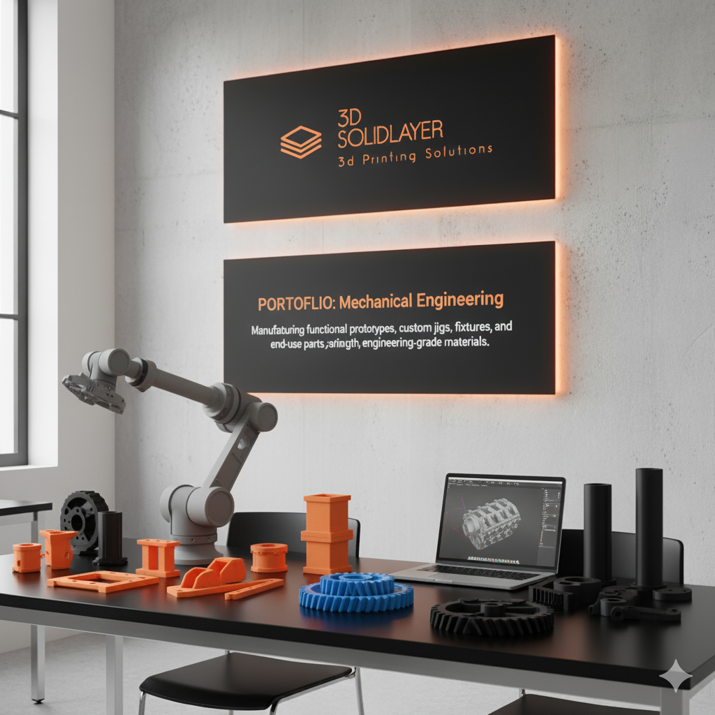 3D Printed Gearbox or Mechanical Assembly